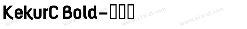 KekurC Bold字体转换